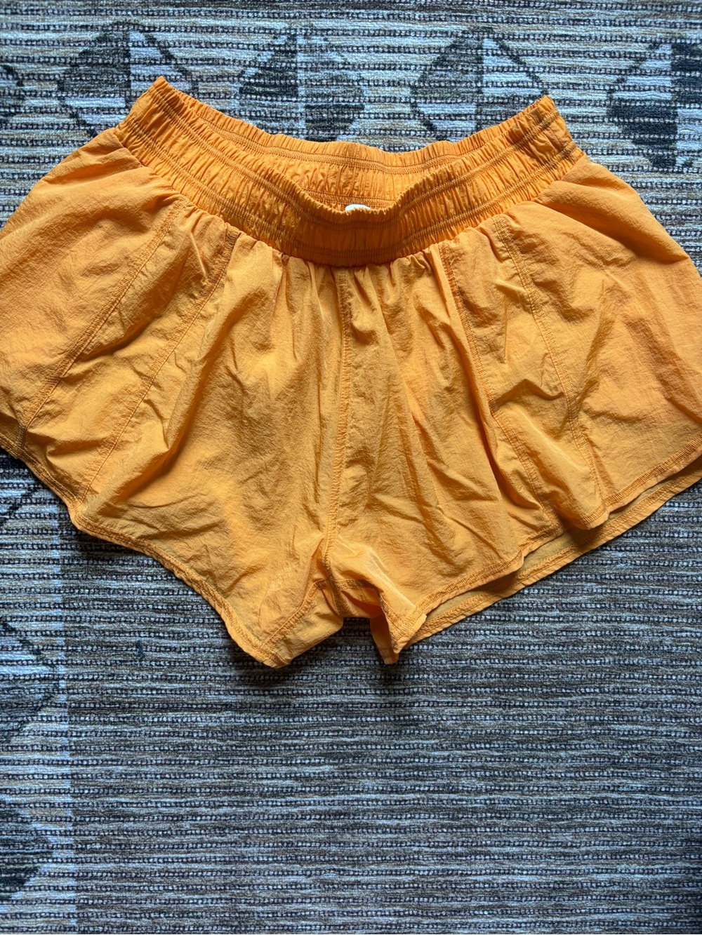 Daily practice orange workout shorts size small beach cover up anthropologie